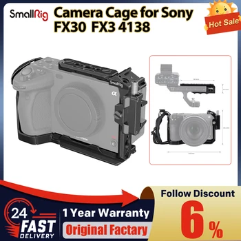 SmallRig Fotoaparát Klietka pre Sony FX30 / FX3 4138 Ručné Klietky Auta pre Sony FX30 / FX3 4139 NATO Železničnej HDMI Kábel Upevnite