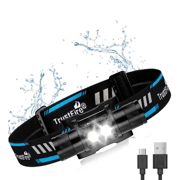 Trustfire H5R Led Svetlomet 18650 batérie USB Nabíjateľné Svetlometu 600lm Dual Head Baterky Svietidla Pre Rybolov, Poľovníctvo Tábor