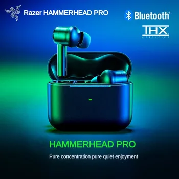 Razer HAMMERHEAD PRO Pravda, Bezdrôtová Bluetooth Slúchadlá TWS Headset Športové HiFi Hudobné Slúchadlá Hra Vodotesné Slúchadlá s Mikrofónom