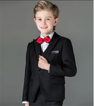 Blejzre Elegantné detské Obleky 2023 Svadobné Oficiálnych Príležitostiach Večerné Šaty Detský Kostým Tenký Vybavené 3 Ks(Kabát+Vesta+Nohavice)